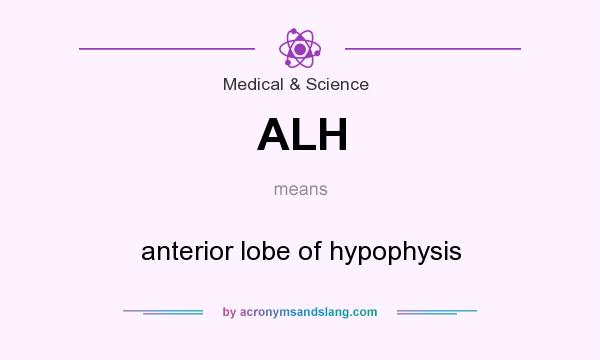 What does ALH mean? It stands for anterior lobe of hypophysis