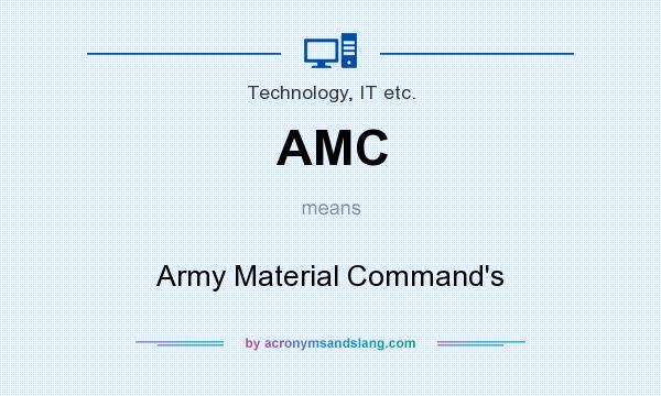 What does AMC mean? It stands for Army Material Command`s