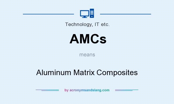 What does AMCs mean? It stands for Aluminum Matrix Composites