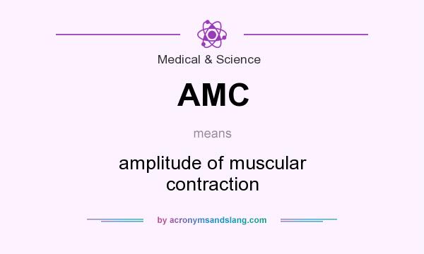 What does AMC mean? It stands for amplitude of muscular contraction