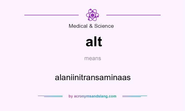 What does alt mean? It stands for alaniinitransaminaas