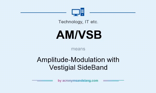 What does AM/VSB mean? It stands for Amplitude-Modulation with Vestigial SideBand