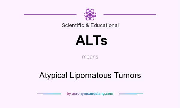What does ALTs mean? It stands for Atypical Lipomatous Tumors
