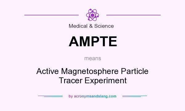 What does AMPTE mean? It stands for Active Magnetosphere Particle Tracer Experiment