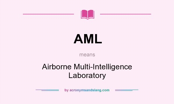 What does AML mean? It stands for Airborne Multi-Intelligence Laboratory