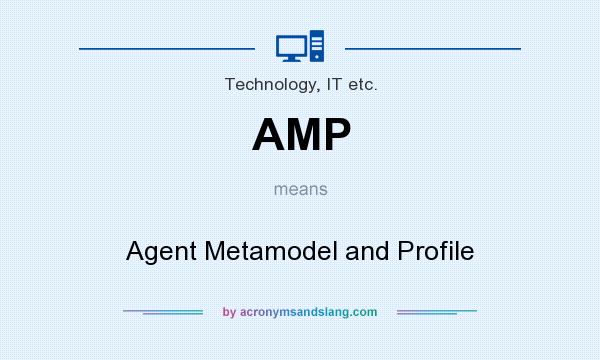 What does AMP mean? It stands for Agent Metamodel and Profile