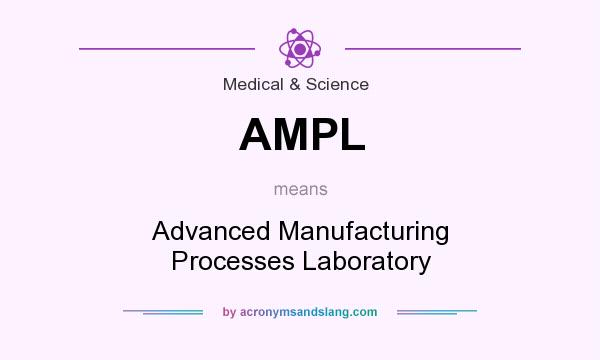 What does AMPL mean? It stands for Advanced Manufacturing Processes Laboratory