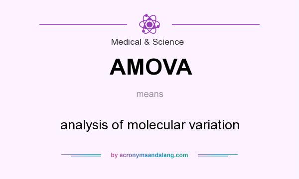 What does AMOVA mean? It stands for analysis of molecular variation