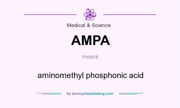 What does AMPA mean? It stands for aminomethyl phosphonic acid