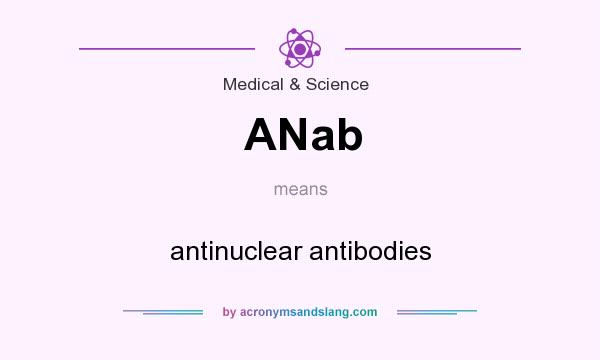 What does ANab mean? It stands for antinuclear antibodies