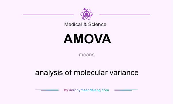 What does AMOVA mean? It stands for analysis of molecular variance