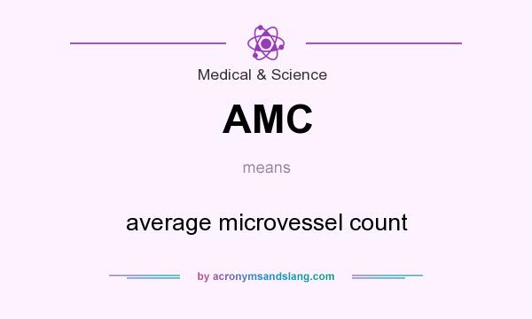 What does AMC mean? It stands for average microvessel count