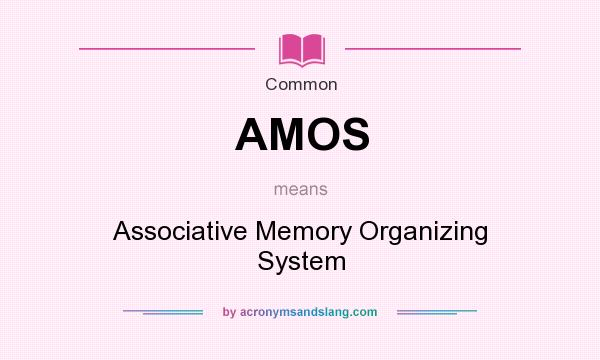 What does AMOS mean? It stands for Associative Memory Organizing System