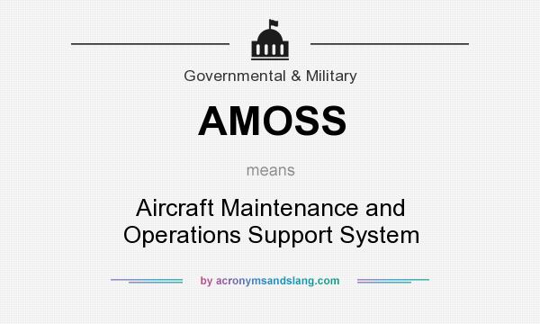 What does AMOSS mean? It stands for Aircraft Maintenance and Operations Support System