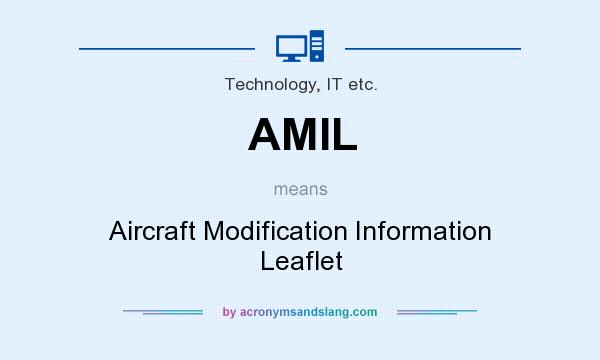 What does AMIL mean? It stands for Aircraft Modification Information Leaflet