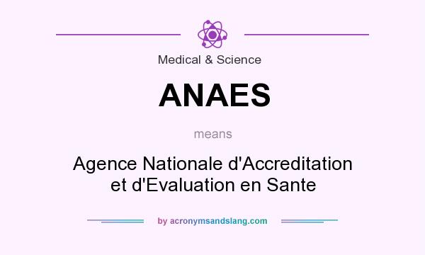 What does ANAES mean? It stands for Agence Nationale d`Accreditation et d`Evaluation en Sante