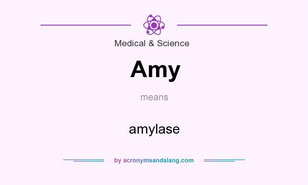 What does Amy mean? It stands for amylase