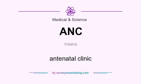 What does ANC mean? It stands for antenatal clinic