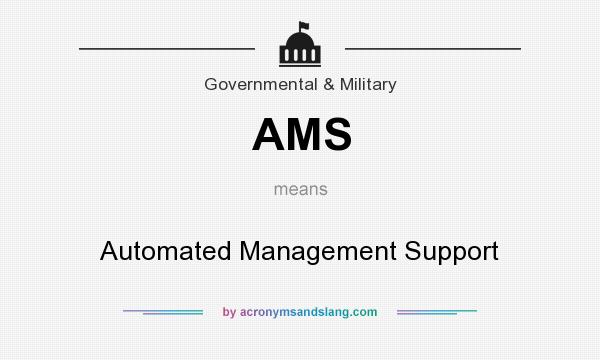 What does AMS mean? It stands for Automated Management Support