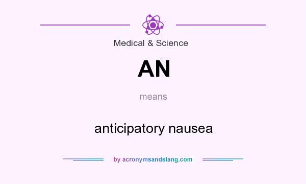 What does AN mean? It stands for anticipatory nausea