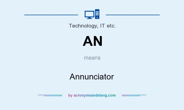 What does AN mean? It stands for Annunciator
