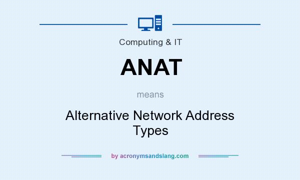 What does ANAT mean? It stands for Alternative Network Address Types