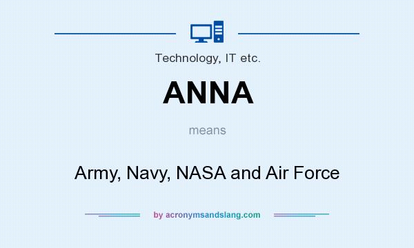 What does ANNA mean? It stands for Army, Navy, NASA and Air Force