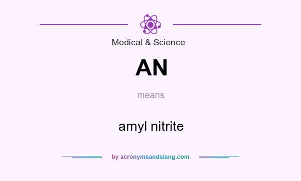 What does AN mean? It stands for amyl nitrite