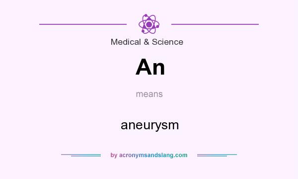 What does An mean? It stands for aneurysm
