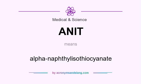 What does ANIT mean? It stands for alpha-naphthylisothiocyanate