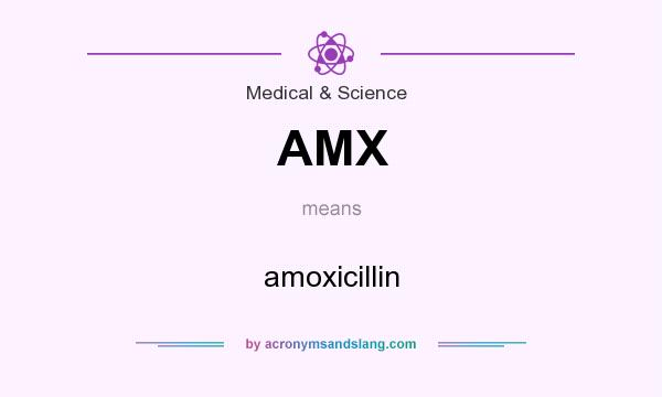 What does AMX mean? It stands for amoxicillin