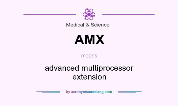 What does AMX mean? It stands for advanced multiprocessor extension
