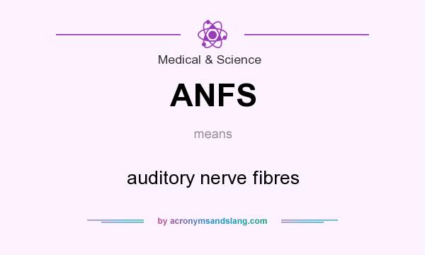 What does ANFS mean? It stands for auditory nerve fibres