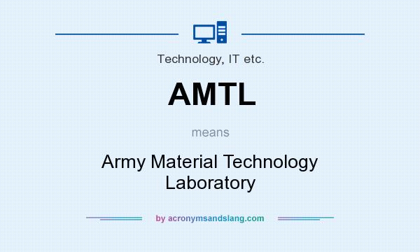 What does AMTL mean? It stands for Army Material Technology Laboratory