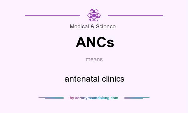 What does ANCs mean? It stands for antenatal clinics