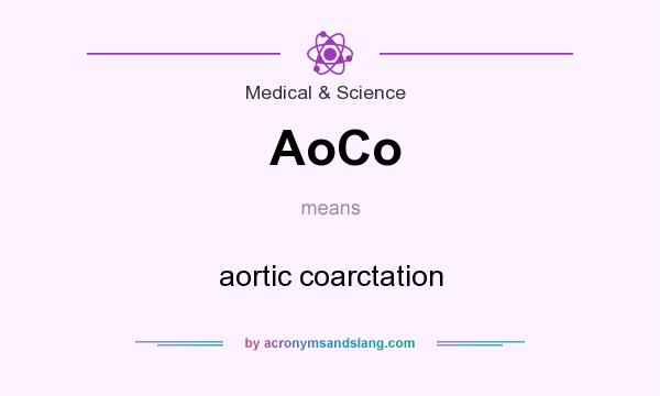 What does AoCo mean? It stands for aortic coarctation