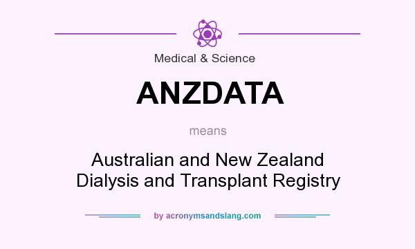 What does ANZDATA mean? It stands for Australian and New Zealand Dialysis and Transplant Registry