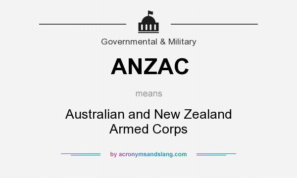 What does ANZAC mean? It stands for Australian and New Zealand Armed Corps