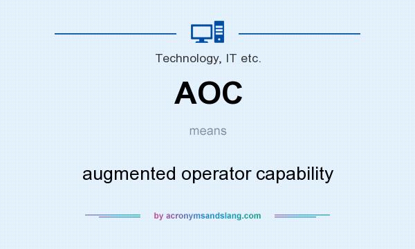 What does AOC mean? It stands for augmented operator capability