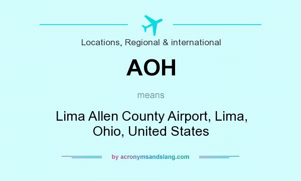 What does AOH mean? It stands for Lima Allen County Airport, Lima, Ohio, United States
