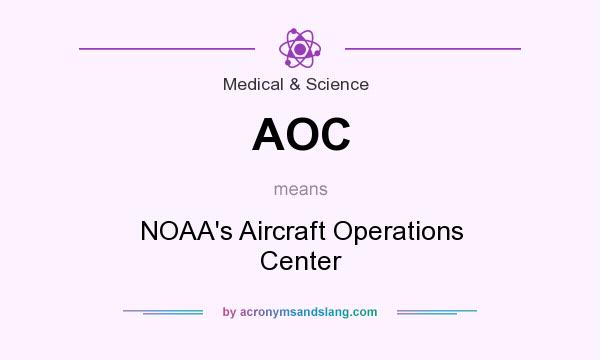 What does AOC mean? It stands for NOAA`s Aircraft Operations Center