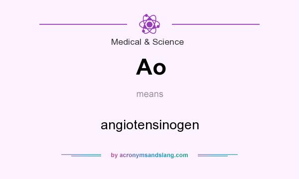 What does Ao mean? It stands for angiotensinogen