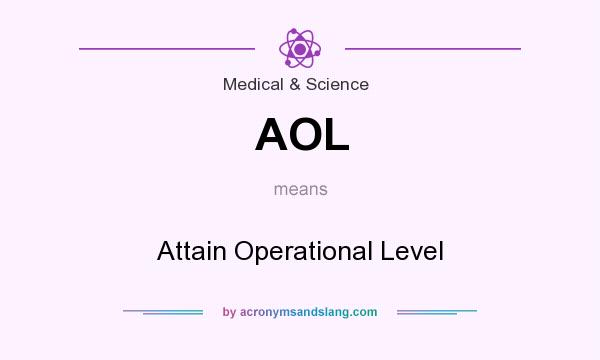What does AOL mean? It stands for Attain Operational Level