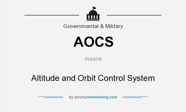 What does AOCS mean? It stands for Altitude and Orbit Control System