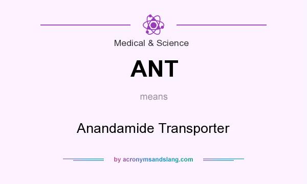 What does ANT mean? It stands for Anandamide Transporter