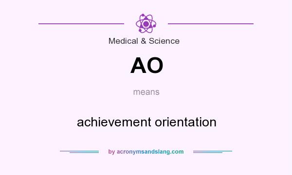 What does AO mean? It stands for achievement orientation