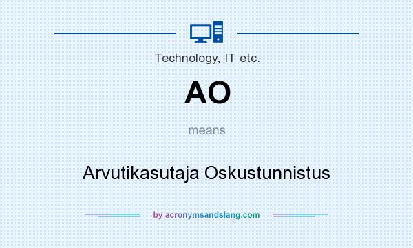 What does AO mean? It stands for Arvutikasutaja Oskustunnistus