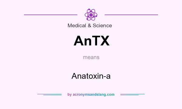 What does AnTX mean? It stands for Anatoxin-a