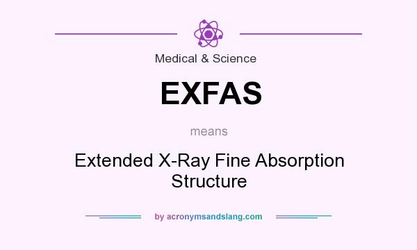 What does EXFAS mean? It stands for Extended X-Ray Fine Absorption Structure