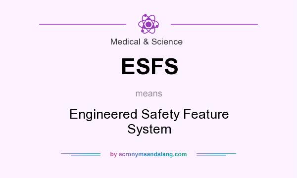What does ESFS mean? It stands for Engineered Safety Feature System